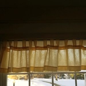 2 cafe valances 78" (6' 6") each